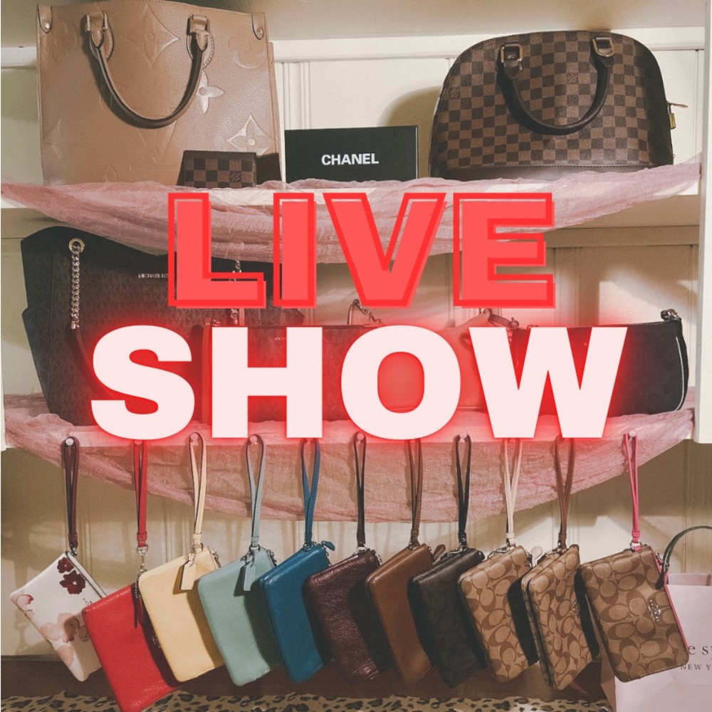 ✨ Live Show: Coach Wristlets & Designer Bag Extravaganza! Sunday 7/7